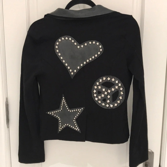 Rock ‘N Karma  Jacket with leather patches/studs - Picture 2 of 13